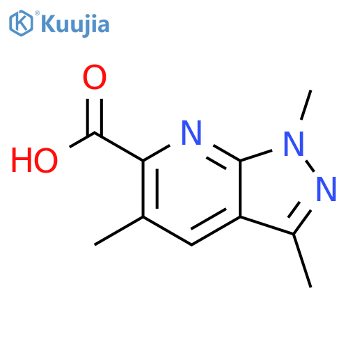 1,3,5-trimethyl-1H-pyrazolo3,4-bpyridine-6-carboxylic acid structure