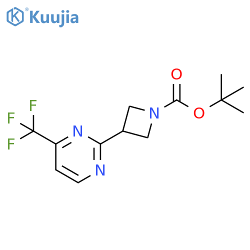 tert-butyl 3-4-(trifluoromethyl)pyrimidin-2-ylazetidine-1-carboxylate structure