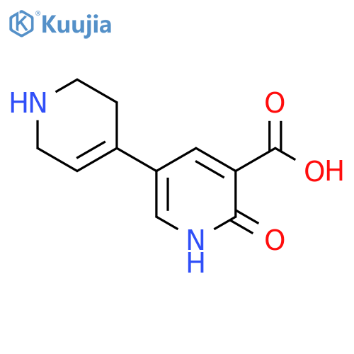 2-oxo-5-(1,2,3,6-tetrahydropyridin-4-yl)-1,2-dihydropyridine-3-carboxylic acid structure