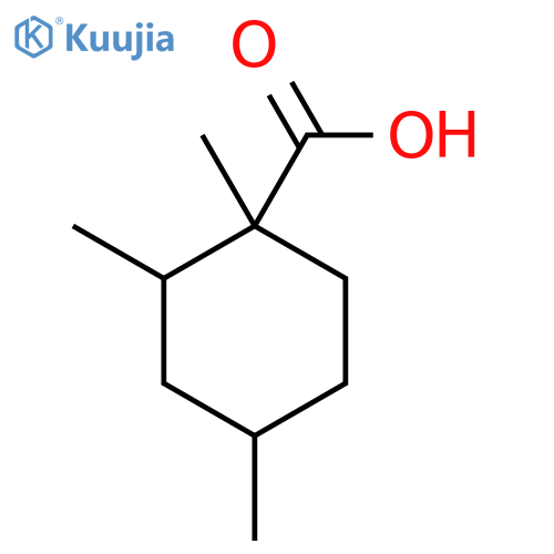 1,2,4-Trimethylcyclohexane-1-carboxylic acid structure