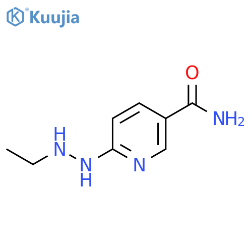 6-(2-ethylhydrazin-1-yl)pyridine-3-carboxamide structure