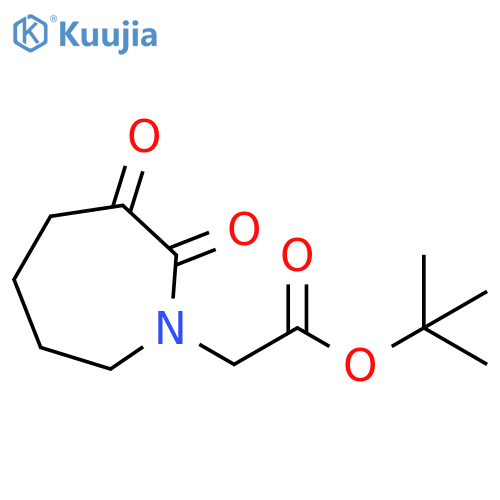 tert-butyl 2-(2,3-dioxoazepan-1-yl)acetate structure