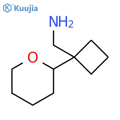 1-(oxan-2-yl)cyclobutylmethanamine structure
