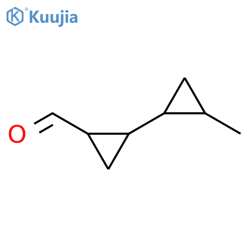 2-(2-methylcyclopropyl)cyclopropane-1-carbaldehyde structure