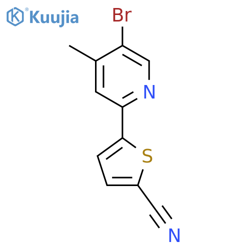5-(5-Bromo-4-methylpyridin-2-yl)thiophene-2-carbonitrile structure