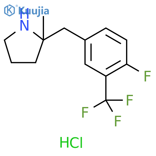 2-{4-Fluoro-3-(Trifluoromethyl)PhenylMethyl}-2-Methylpyrrolidine Hydrochloride structure