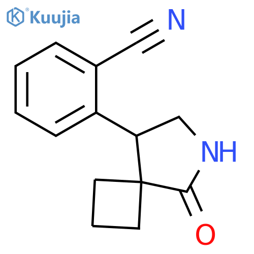 2-{5-oxo-6-azaspiro3.4octan-8-yl}benzonitrile structure