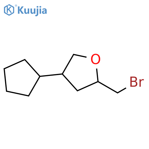 2-(bromomethyl)-4-cyclopentyloxolane structure