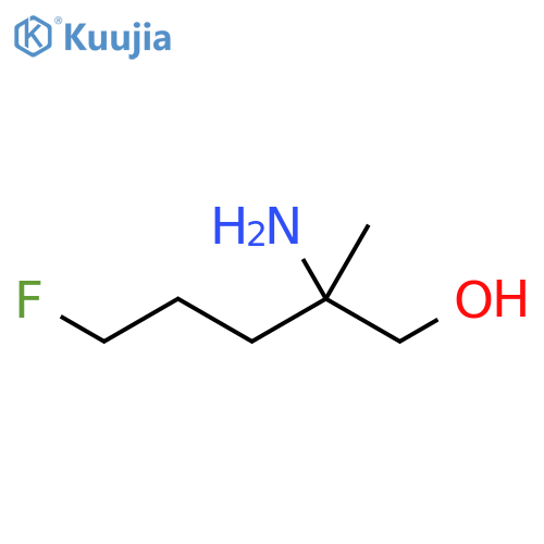 2-amino-5-fluoro-2-methylpentan-1-ol structure