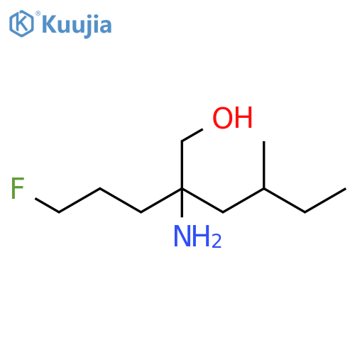 2-amino-2-(3-fluoropropyl)-4-methylhexan-1-ol structure