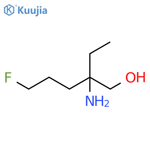 2-amino-2-ethyl-5-fluoropentan-1-ol structure