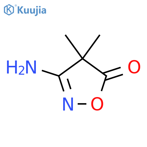 3-Amino-4,4-dimethyl-4,5-dihydro-1,2-oxazol-5-one structure