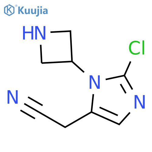 2-1-(azetidin-3-yl)-2-chloro-1H-imidazol-5-ylacetonitrile structure