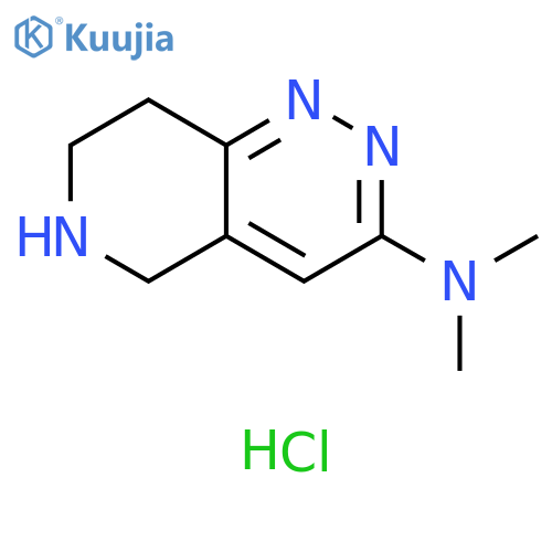N,N-dimethyl-5H,6H,7H,8H-pyrido[4,3-c]pyridazin-3-amine dihydrochloride structure