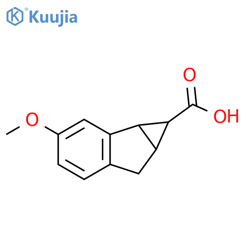 3-methoxy-1H,1aH,6H,6aH-cyclopropaaindene-1-carboxylic acid structure