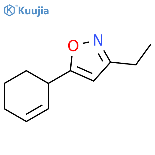 5-(cyclohex-2-en-1-yl)-3-ethyl-1,2-oxazole structure