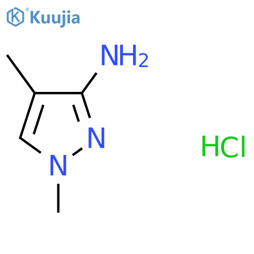 1,4-dimethyl-1H-pyrazol-3-amine hydrochloride structure