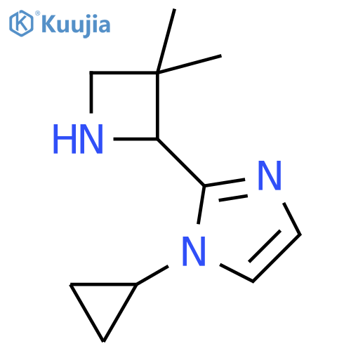 1-cyclopropyl-2-(3,3-dimethylazetidin-2-yl)-1H-imidazole structure