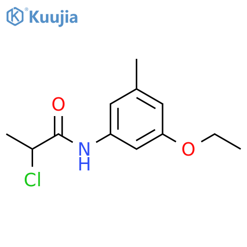 2-chloro-N-(3-ethoxy-5-methylphenyl)propanamide structure