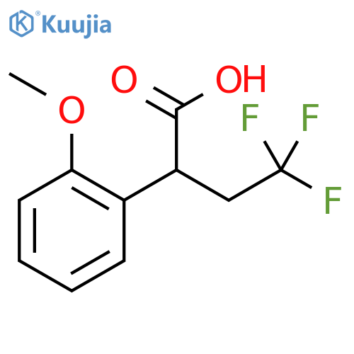 4,4,4-trifluoro-2-(2-methoxyphenyl)butanoic acid structure