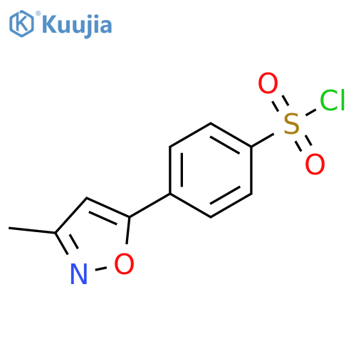 4-(3-methyl-1,2-oxazol-5-yl)benzene-1-sulfonyl chloride structure