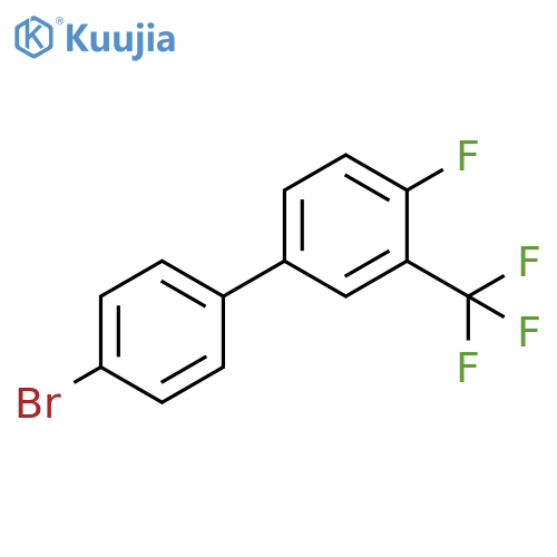 4-(4-bromophenyl)-1-fluoro-2-(trifluoromethyl)benzene structure