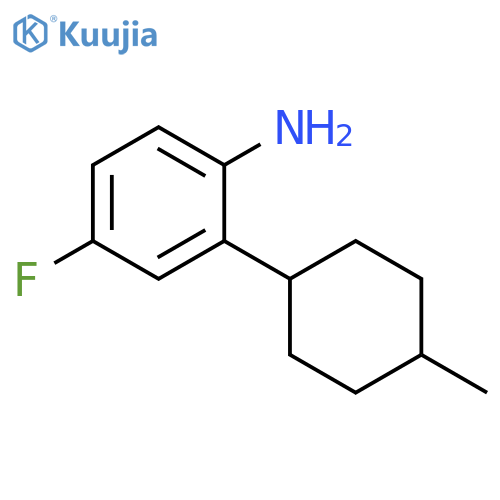 4-fluoro-2-(4-methylcyclohexyl)aniline structure