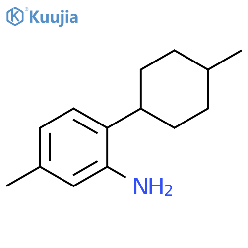 5-methyl-2-(4-methylcyclohexyl)aniline structure