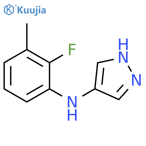 N-(2-fluoro-3-methylphenyl)-1H-pyrazol-4-amine structure