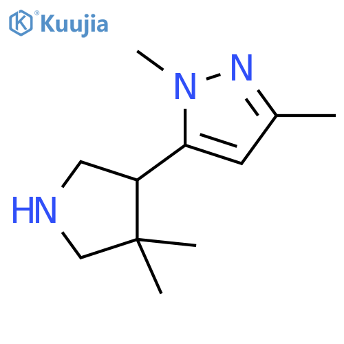 5-(4,4-dimethylpyrrolidin-3-yl)-1,3-dimethyl-1H-pyrazole structure
