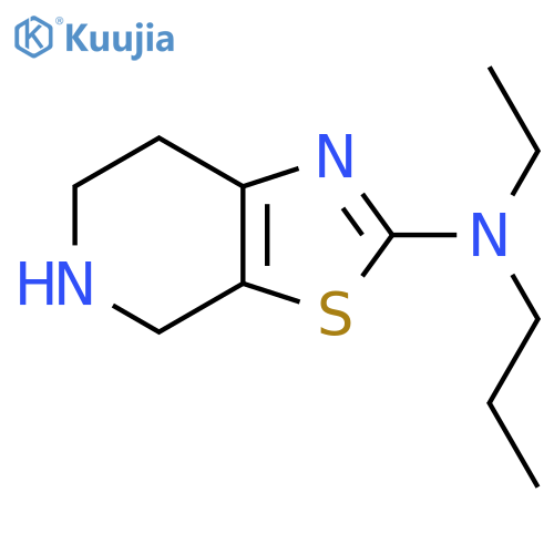 N-ethyl-N-propyl-4H,5H,6H,7H-1,3thiazolo5,4-cpyridin-2-amine structure