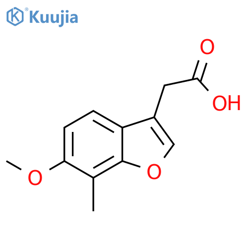2-(6-methoxy-7-methyl-1-benzofuran-3-yl)acetic acid structure