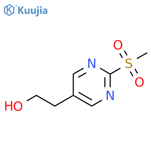 2-(2-methanesulfonylpyrimidin-5-yl)ethan-1-ol structure