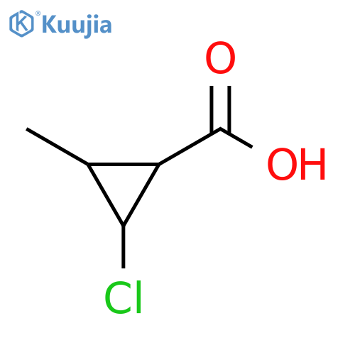 2-chloro-3-methylcyclopropane-1-carboxylic acid structure