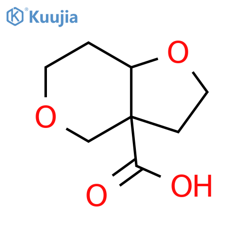 hexahydro-2H-furo[3,2-c]pyran-3a-carboxylic acid structure