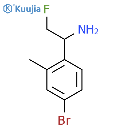 1-(4-bromo-2-methylphenyl)-2-fluoroethan-1-amine structure