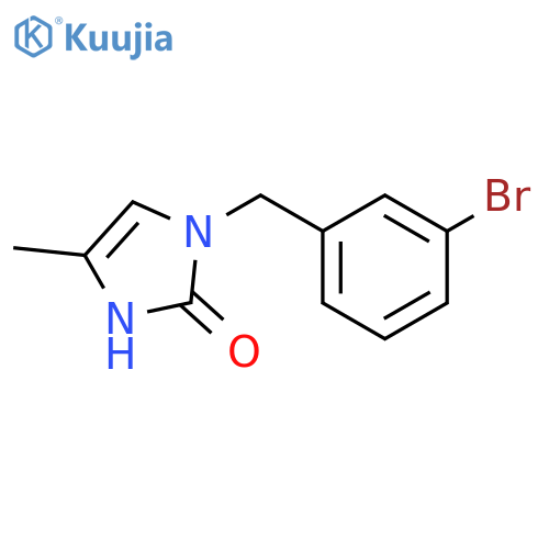 1-(3-bromophenyl)methyl-4-methyl-2,3-dihydro-1H-imidazol-2-one structure