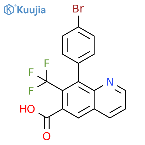 6-Quinolinecarboxylic acid, 8-(4-bromophenyl)-7-(trifluoromethyl)- structure