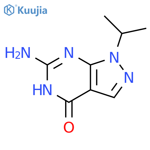 6-amino-1-(propan-2-yl)-1H,4H,7H-pyrazolo3,4-dpyrimidin-4-one structure