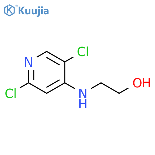 2-(2,5-dichloropyridin-4-yl)aminoethan-1-ol structure
