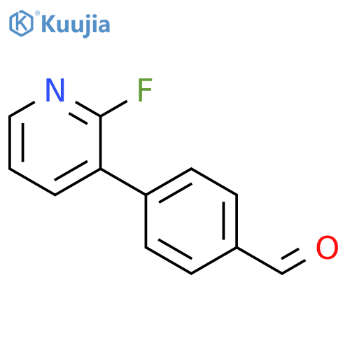 Benzaldehyde, 4-(2-fluoro-3-pyridinyl)- structure