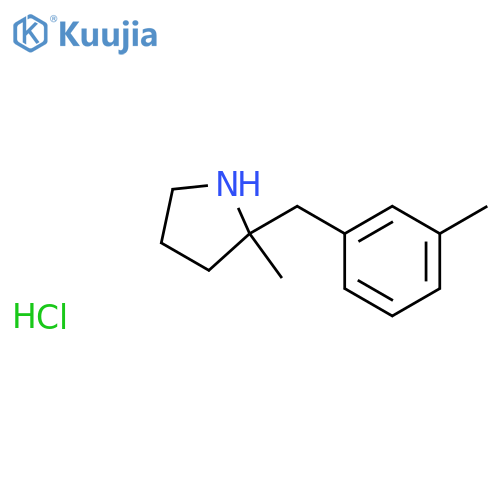 2-methyl-2-(3-methylphenyl)methylpyrrolidine Hydrochloride structure
