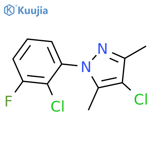 4-chloro-1-(2-chloro-3-fluorophenyl)-3,5-dimethyl-1H-pyrazole structure