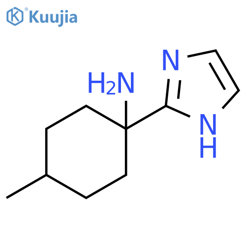 1-(1H-imidazol-2-yl)-4-methylcyclohexan-1-amine structure