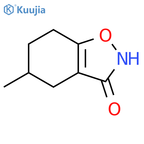 1,2-Benzisoxazol-3(2H)-one, 4,5,6,7-tetrahydro-5-methyl- structure