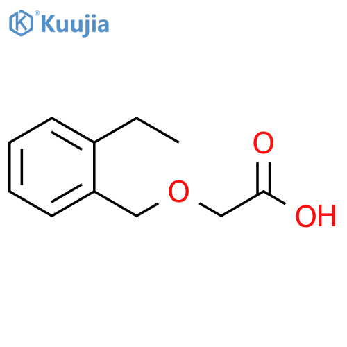 2-(2-ethylphenyl)methoxyacetic acid structure