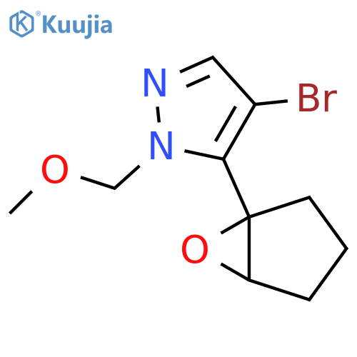 4-bromo-1-(methoxymethyl)-5-{6-oxabicyclo3.1.0hexan-1-yl}-1H-pyrazole structure