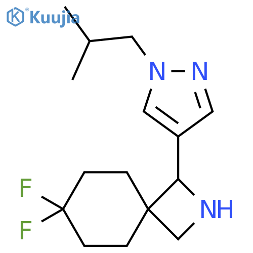 7,7-difluoro-1-1-(2-methylpropyl)-1H-pyrazol-4-yl-2-azaspiro3.5nonane structure