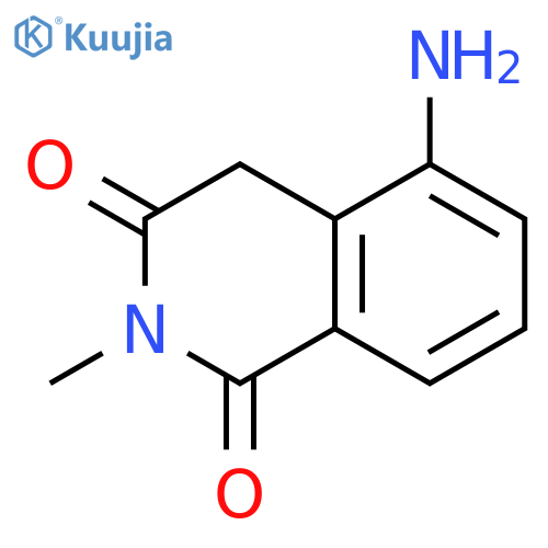 5-amino-2-methyl-1,2,3,4-tetrahydroisoquinoline-1,3-dione structure