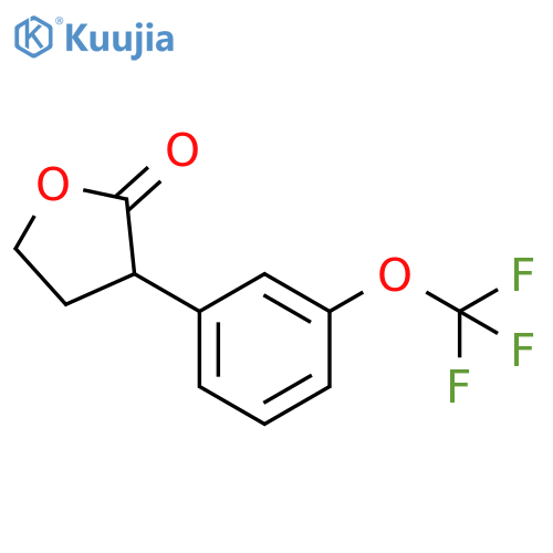 3-3-(trifluoromethoxy)phenyloxolan-2-one structure